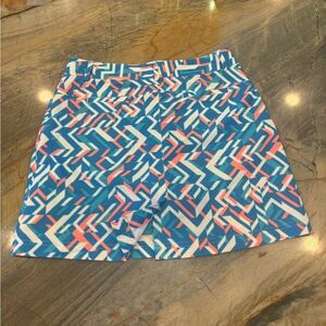 Slazenger Geometric Blue and Pink Women's Golf Skirt, size 10